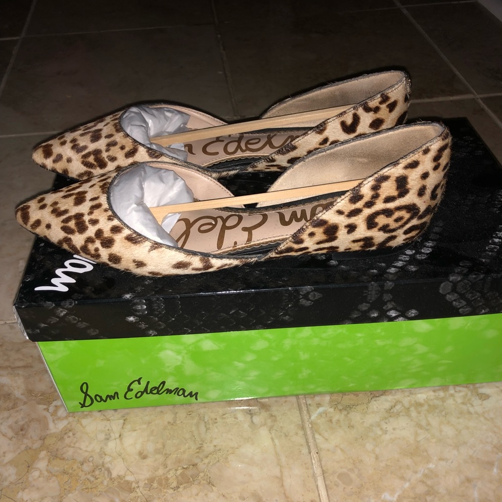 Sam Edelman genuine calf hair flat